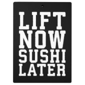 Porte-bloc Ascenseur Maintenant, Sushi Plus Tard - Carbes - G (Dos)