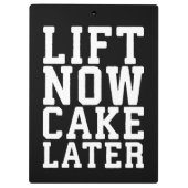 Porte-bloc Ascensez maintenant, Gâteau plus tard - Carbes - E (Dos)