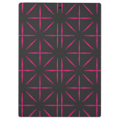Porte-bloc ASHA ~ Design noir et rose (Dos)