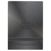 Porte-bloc Aspect noir en acier brossé (Dos)