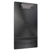 Porte-bloc Aspect noir en acier brossé (Swatch)