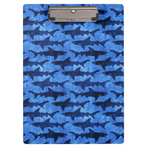 Porte-bloc Attaque bleue de requin d'océan