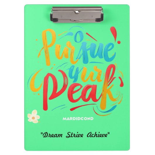 Porte-bloc "Atteindre vos objectifs" (Devant)