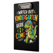 Porte-bloc Attention maternelle j'arrive Dino (Gauche)
