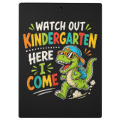 Porte-bloc Attention maternelle j'arrive Dino (Dos)