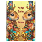 PORTE-BLOC ATTICUS ~ HAPPY EASTER ~ EASTER BUNNIES ~ (Dos)
