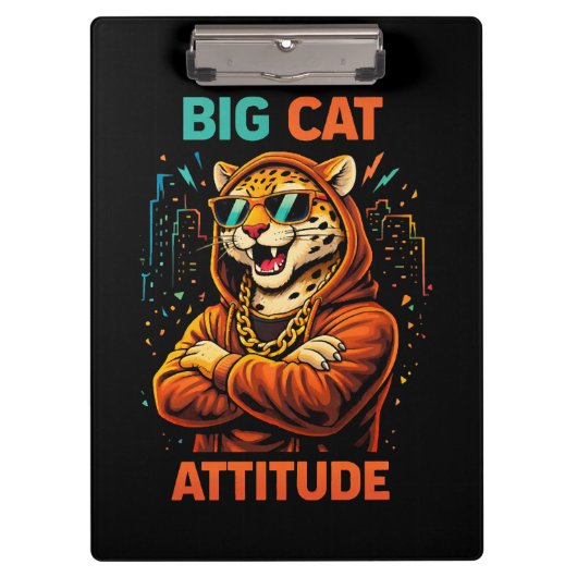 Porte-bloc Attitude de gros chat (Devant)
