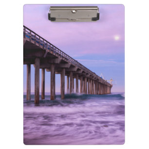Porte-bloc Aube violette sur la jetée, Californie
