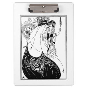 Porte-bloc Aubrey Beardsley La jupe du paon Art nouveau