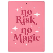 Porte-bloc Aucun risque Aucun rose magique (Dos)