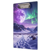 Porte-bloc Aurora Peaks – Fantasy Dragon Night Sky Desk Mat (Gauche)