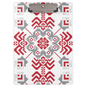 Porte-bloc Auseklis letton Médaillon géométrique d'art popula