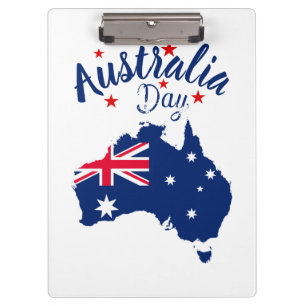 Porte-bloc Australie Jour Rouge Bleu et Blanc