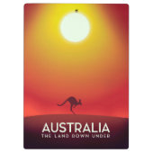 Porte-bloc Australie " Le pays du bas" impression de vacances (Dos)