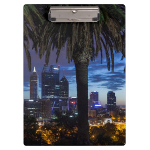 Porte-bloc Australie, Perth, vue panoramique de la ville depu