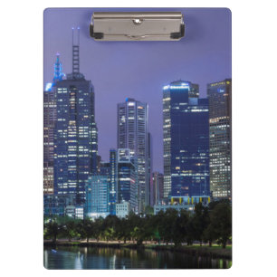 Porte-bloc Australie, Victoria, Melbourne, ligne d'horizon le