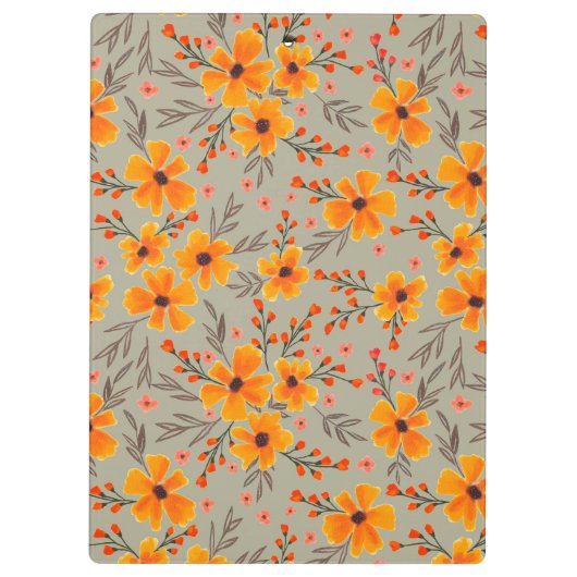 Porte-bloc Automne Automne Floral Motif Sage Vert (Dos)