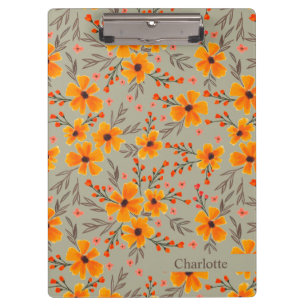 Porte-bloc Automne Automne Floral Motif Sage Vert