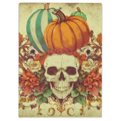 Porte-bloc Automne/Automne/Halloween/citrouille/squelette (Dos)