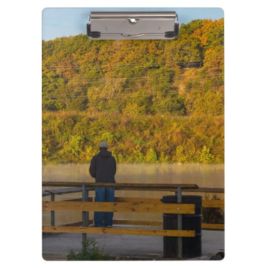 Porte-bloc Automne Pêche Lac Springfield (Devant)