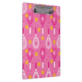 Porte-bloc Avec monogramme motif de raquettes de tennis rose  (Swatch)