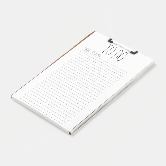 Porte - bloc avec note Post-it® en papier lin (Incliné)