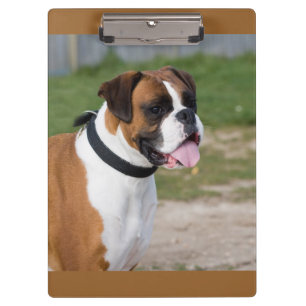 Porte-bloc avec photo de Boxer / Chien Mignon