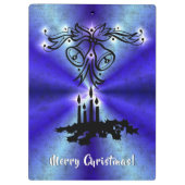 Porte-bloc Avent, Artdeco de Noël sur Blue Green Rainbow (Dos)