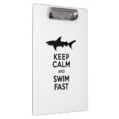 Porte-bloc Avertissement drôle de requin - gardez le calme et (Swatch)