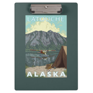 Porte-bloc Avion de Bush et pêche - Latouche, Alaska