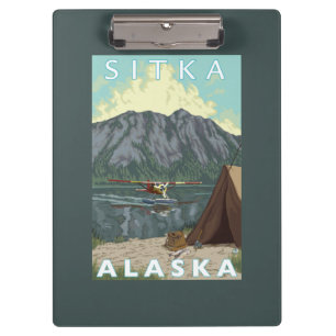 Porte-bloc Avion de Bush et pêche - Sitka, Alaska