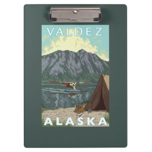 Porte-bloc Avion de Bush et pêche - Valdez, Alaska