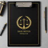 Porte-bloc Avocat élégant Classy Black & Gold