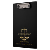 Porte-bloc Avocat - Noir et Or (Gauche)