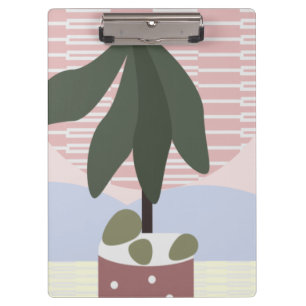 Porte-bloc Avocatier Blush Géométrique Atténué