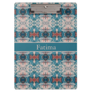 Porte-bloc Azure Bloom, personnalisé