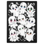 Porte-bloc Baby Ghosts Éffrayant mignon Halloween humeur (Dos)
