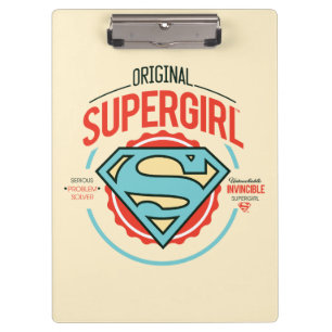 Porte-bloc Badge Vintage du logo original Supergirl