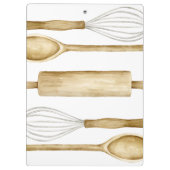 Porte-bloc Bakery Watercolor Utensils Kitchen Clipboard (Dos)