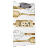 Porte-bloc Bakery Watercolor Utensils Kitchen Clipboard (Swatch)