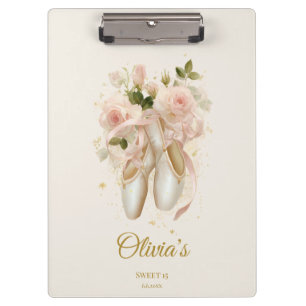 Porte-bloc Bal de Ballet Rosé Sucré, personnalisé