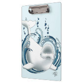 Porte-bloc Baleine Béluga Bleue (Gauche)