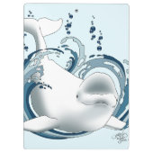 Porte-bloc Baleine Béluga Bleue (Dos)
