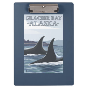 Porte-bloc Baleines #1 - baie de glacier, Alaska d'orque