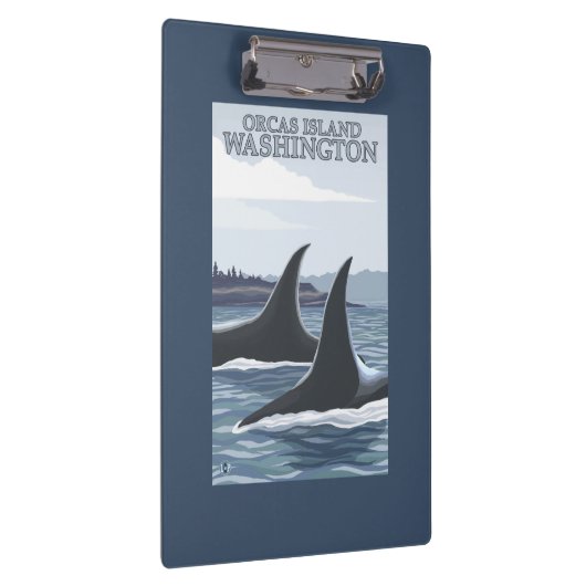 Porte-bloc Baleines #1 - orques île, Washington d'orque (Swatch)