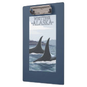 Porte-bloc Baleines #1 - Whittier, Alaska d'orque (Gauche)