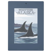 Porte-bloc Baleines #1 - Whittier, Alaska d'orque (Dos)