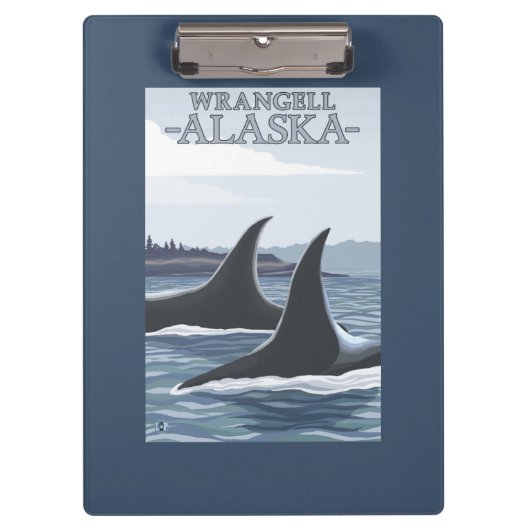 Porte-bloc Baleines #1 - Wrangell, Alaska d'orque (Devant)