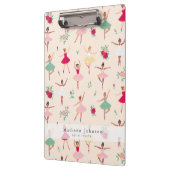 Porte-bloc Ballet Dancers Pattern Cute Ballerina Teacher (Gauche)