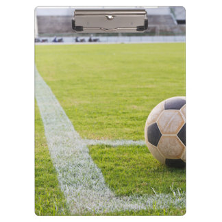 Porte-bloc Ballon de football sur la ligne de champ
